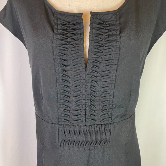 Mossimo Lightweight Sheath Dress Black Short Cap Sleeves Tie Back Size XL - Picture 2 of 10